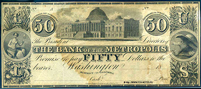 Bank of the Metropolis, Washington 50 Dollars