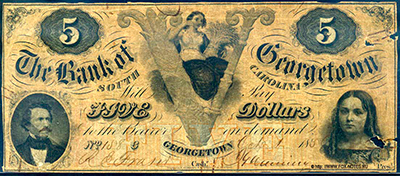 Bank of Georgetown (Georgetown) 5 Dollars 1856 / BANKNOTE