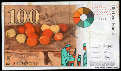 Banque de France 100 Francs 1997