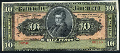 Banco de Guerrero 10 Pesos  /  