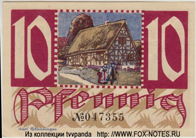 Notgeld der Stadt Montabaur. 10 Pfennig 1920