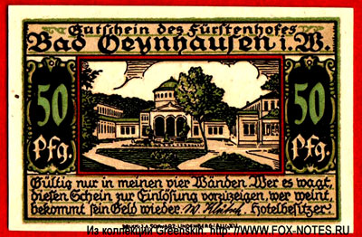 Stadt Bad Oeynhausen 50 Pfennig Notgeld
