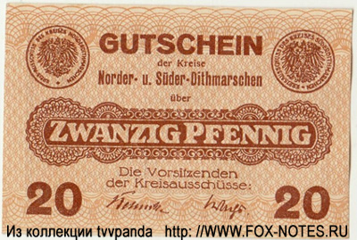 Westholsteinische Bank 20 pfennig 1917 / NOTGELD DEUTSCHLAND