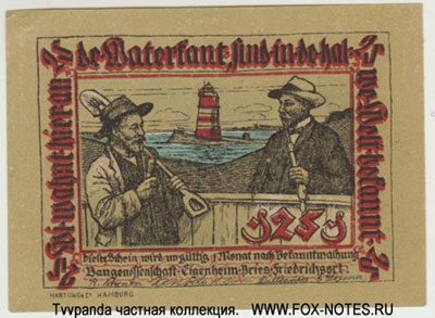 Pries-Friedrichsort 25 Pfennig. NOTGELD