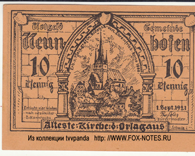 Gemeinde Neunhofen 10 Pfennig 1921 / NOTGELD