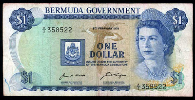 Bermuda Government 1 dollar 1970 