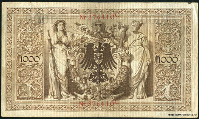  (Reichsbanknote) 1000  10. September 1909. 