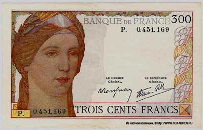 Banque de France 300   1938