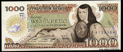 Banco de México 1000 Pesos 1984 /  
