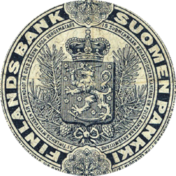 Банкнота 5 марок золотом 1897 Герб светлый