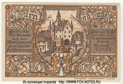 Stadt Kirn 50 пфеннигов 1920 нотгельд