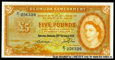 Bermuda Government 1 Pound 1952 