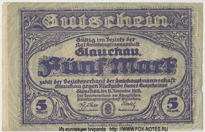 Bezirk der Amtshauptmannschaft  Kreis Glauchau  5  1918 