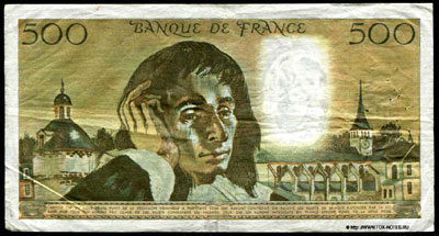 Banque de France 500 francs 1973