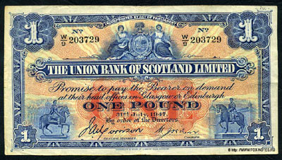 The Union Bank of Scotland Limited 1 pound 1947