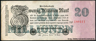 Reichsbank 20   1923