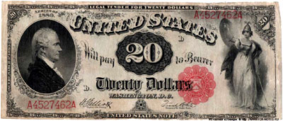 United States Notes 20 dollars 1880