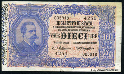 BIGLIETTO DI STATO 10 lire 1925