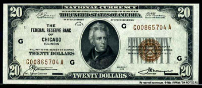 Federal Reserve Bank Notes 20 dollars Series of 1928