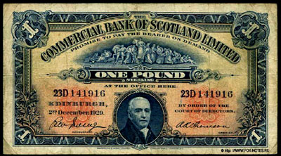 North of Scotland Bank Limited 1 pound 1929