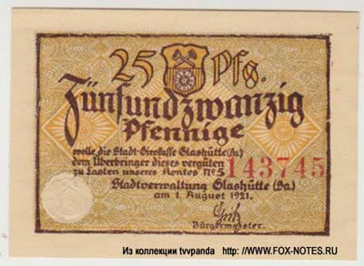 Stadt Glashütte notgeld