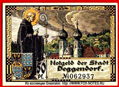 Notgeld der Stadt Deggendorf. September 1920. 25 пфеннигов нотгельд