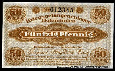Kriegsgefangenenlager Holzminden 50 pfennig 1916