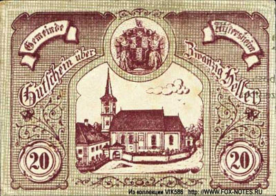 Gemeinde Aistersheim 20 heller 1920