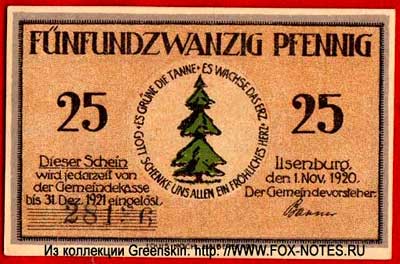 Stadt Ilsenburg 25 Pfennig 1920 Notgeld