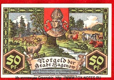 Notgeld der Stadt Hagenow. Oktober 1921. 50 пфеннигов нотгельд
