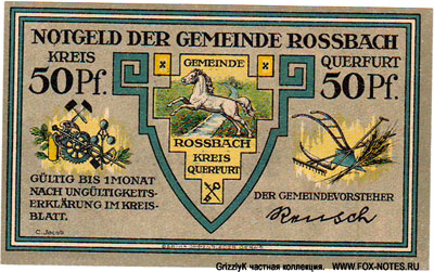 Gemeinde Rossbach Notgeld