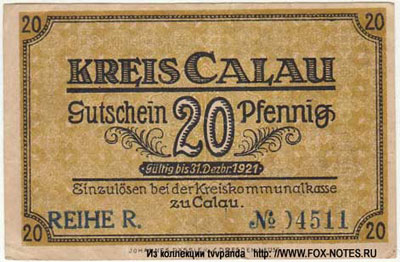 Kreis Calau 20 pfennig