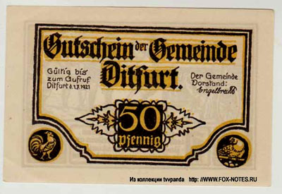 Gemeinde Ditfurt pfennig