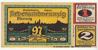 Stadt Freiberg 100 pfennig