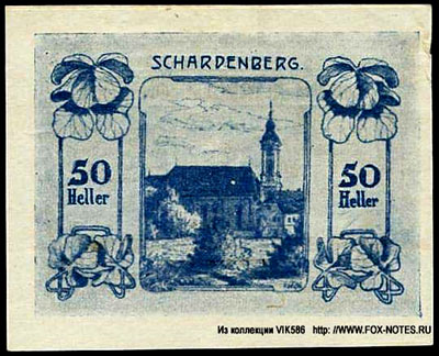 Notgeld Österreich  Gemeinde Schardenberg  50 heller