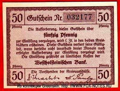 Kreis Norder- und Süderdithmarschen 50 Pfennig 1920 Notgeld
