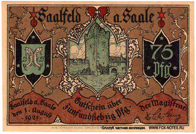 Saalfeld a Saale 75 pfennig