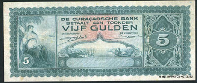. Curaçaosche Bank. Bankbiljet.  1943.