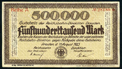 Reichsbahndirektion Dresden 500000 