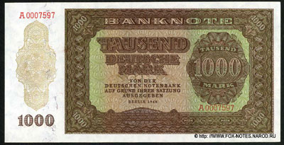  Deutschen Noten Bank  1000  1948