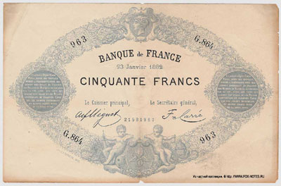 Banque de France 50   1864