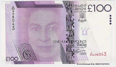 . Government of Gibraltar. Currency Note.  2010-2011.