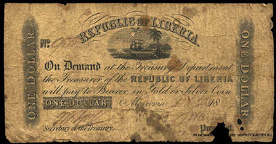 Либерия 1 доллар 1863