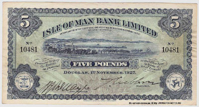 ISLE OF MAN BANKING CO. LIMITED 5 pounds 1927