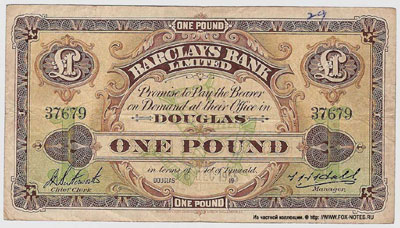 BARCLAYS BANK LIMITED 1 pound 1955
