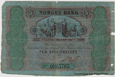 NORGES BANK  5  1869