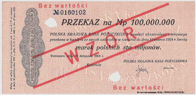 Polska Krajowa Kasa Pożyczkowa Mp 100,000,000