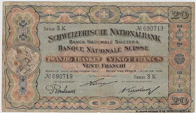  SCHWEIZERISCHE NATIONALBANK 20  1916