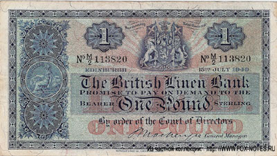 The British Linen Bank  1  1949