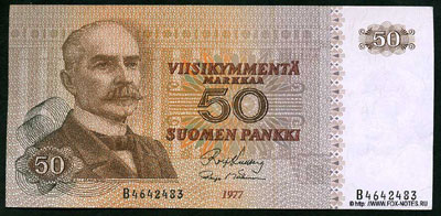 Finlands Bank 50 mark 1977